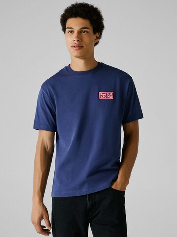 T-Shirt Red Bull Racing x Pepe Jeans en bleu : devant
