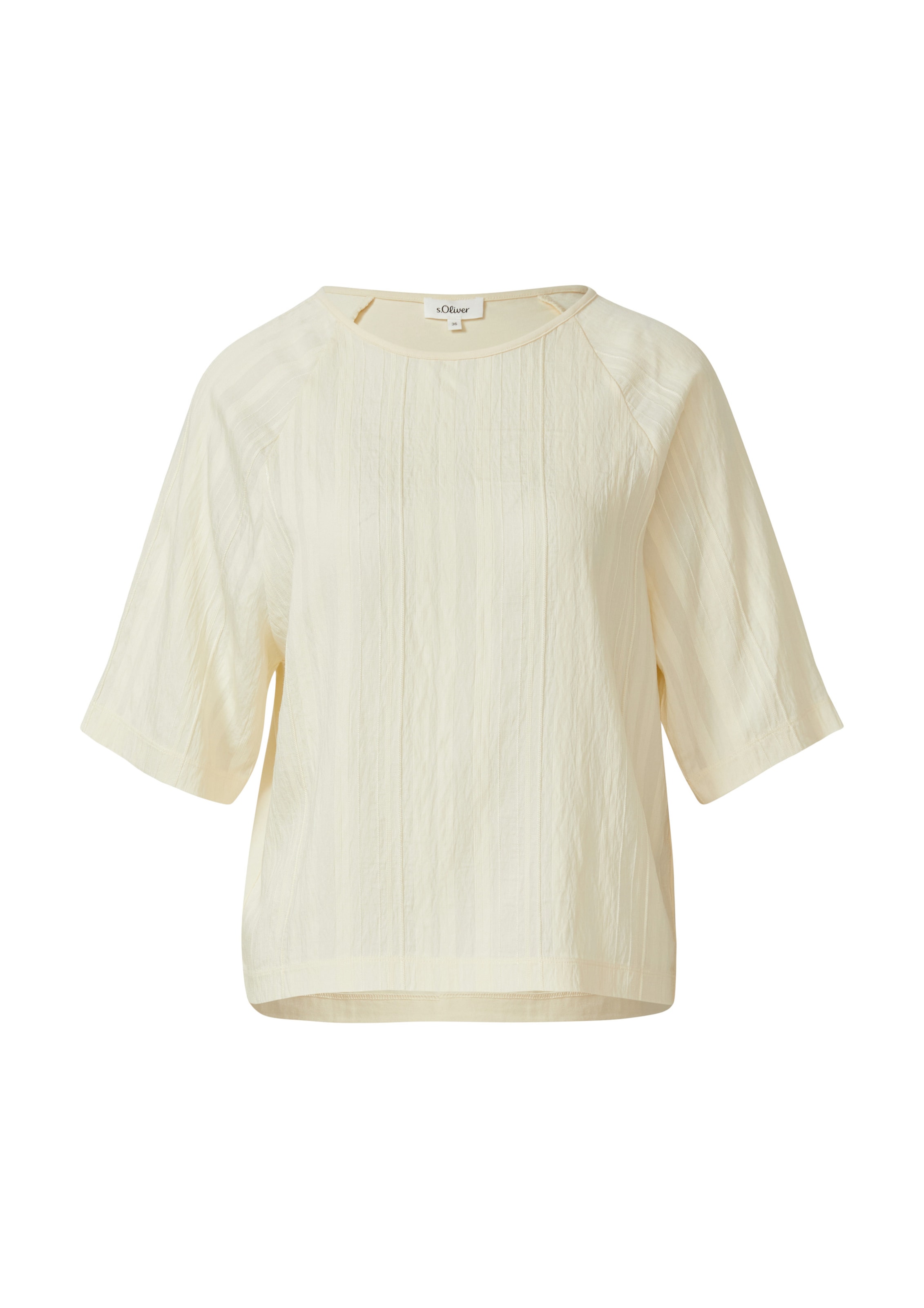 s.Oliver T-Shirt in Beige: Vorderseite