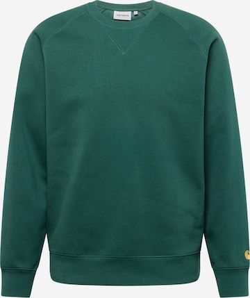 Carhartt WIP - Sweatshirt 'Chase' em verde: frente
