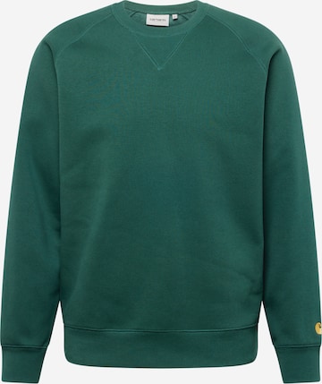 Carhartt WIP Sweatshirt 'Chase' in Green: front