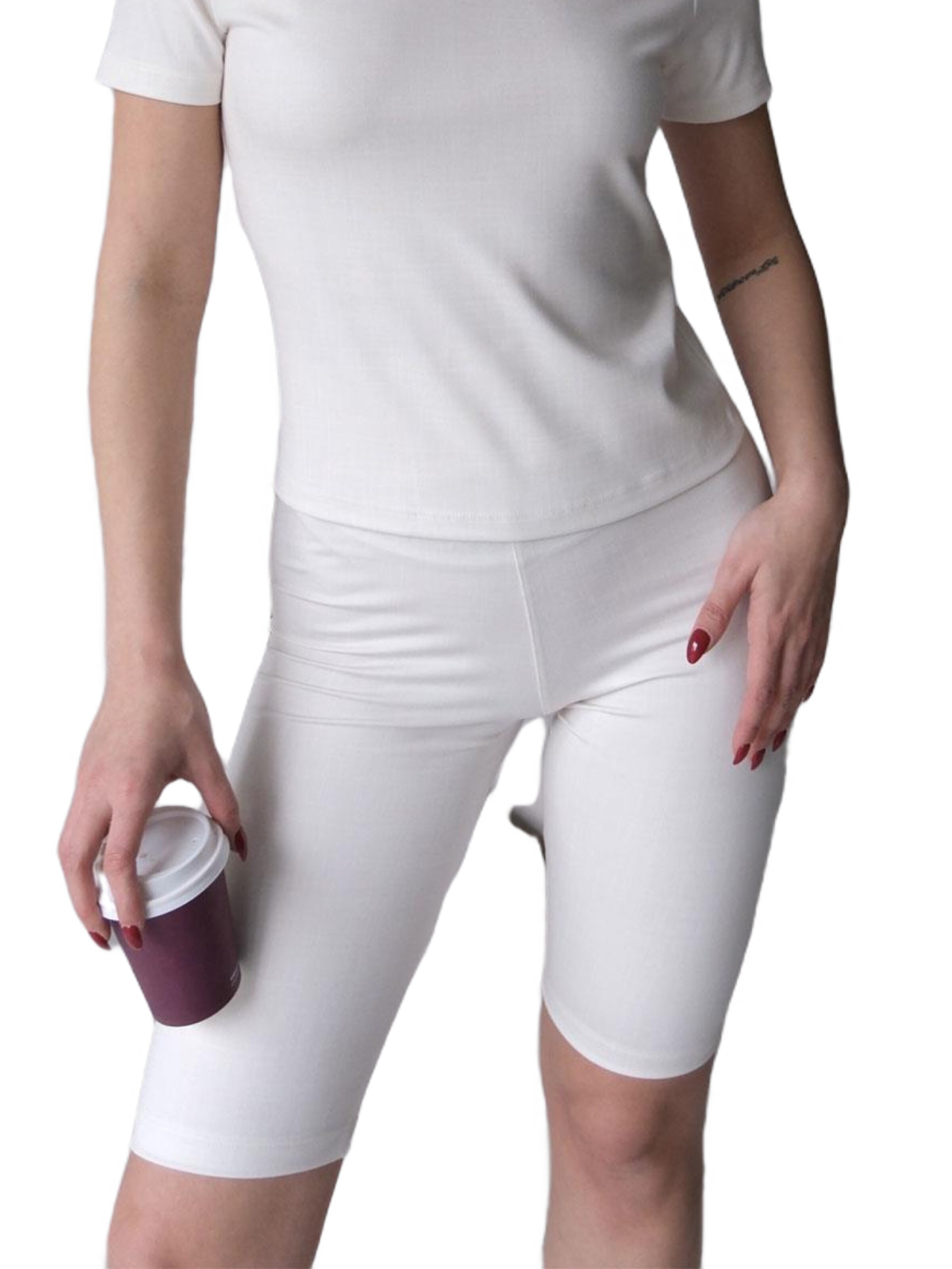 C&City Skinny Shorts in Grau