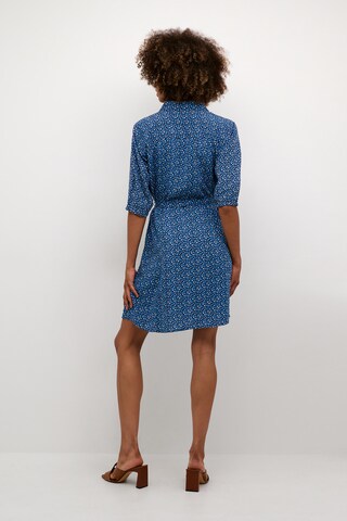 Robe 'Tiah' Cream en bleu