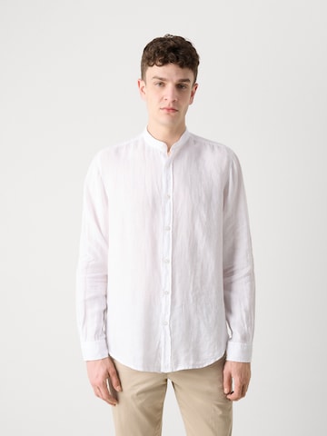 BOSS Orange Regular fit Button Up Shirt 'Race_1' in White: front