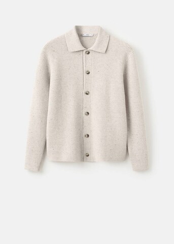 MANGO MAN Strickjacke 'Dina' in Grau