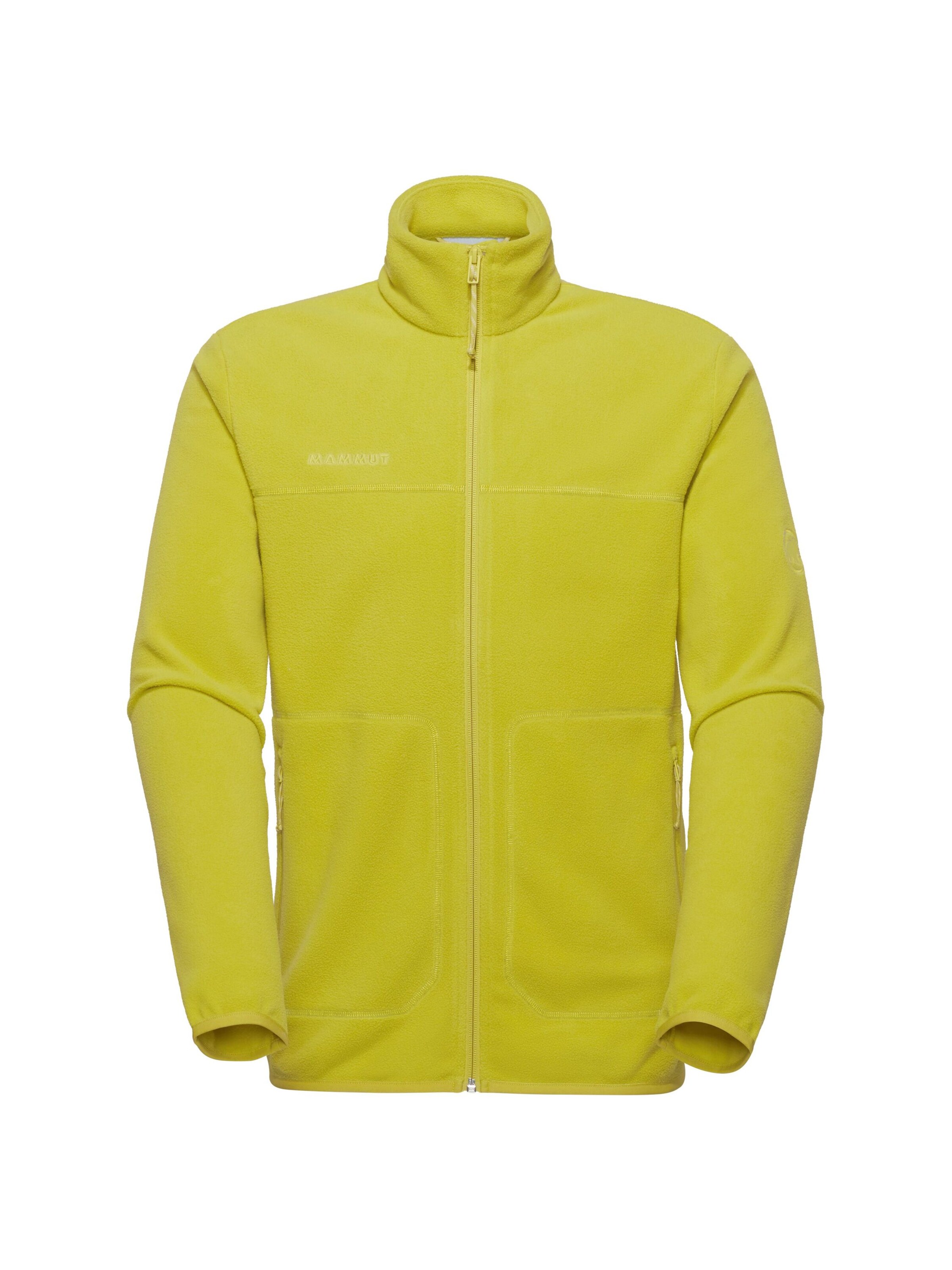 MAMMUT Athletic Fleece Jacket in Yellow: front