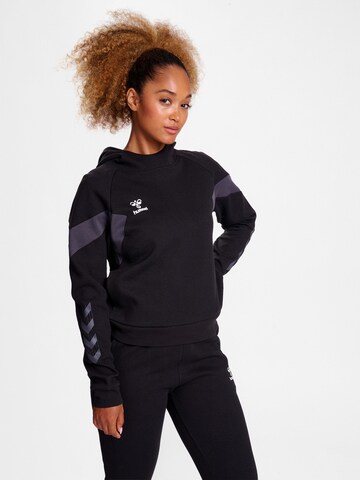 Hummel Sportief sweatshirt 'TRAVEL' in Zwart: voorkant