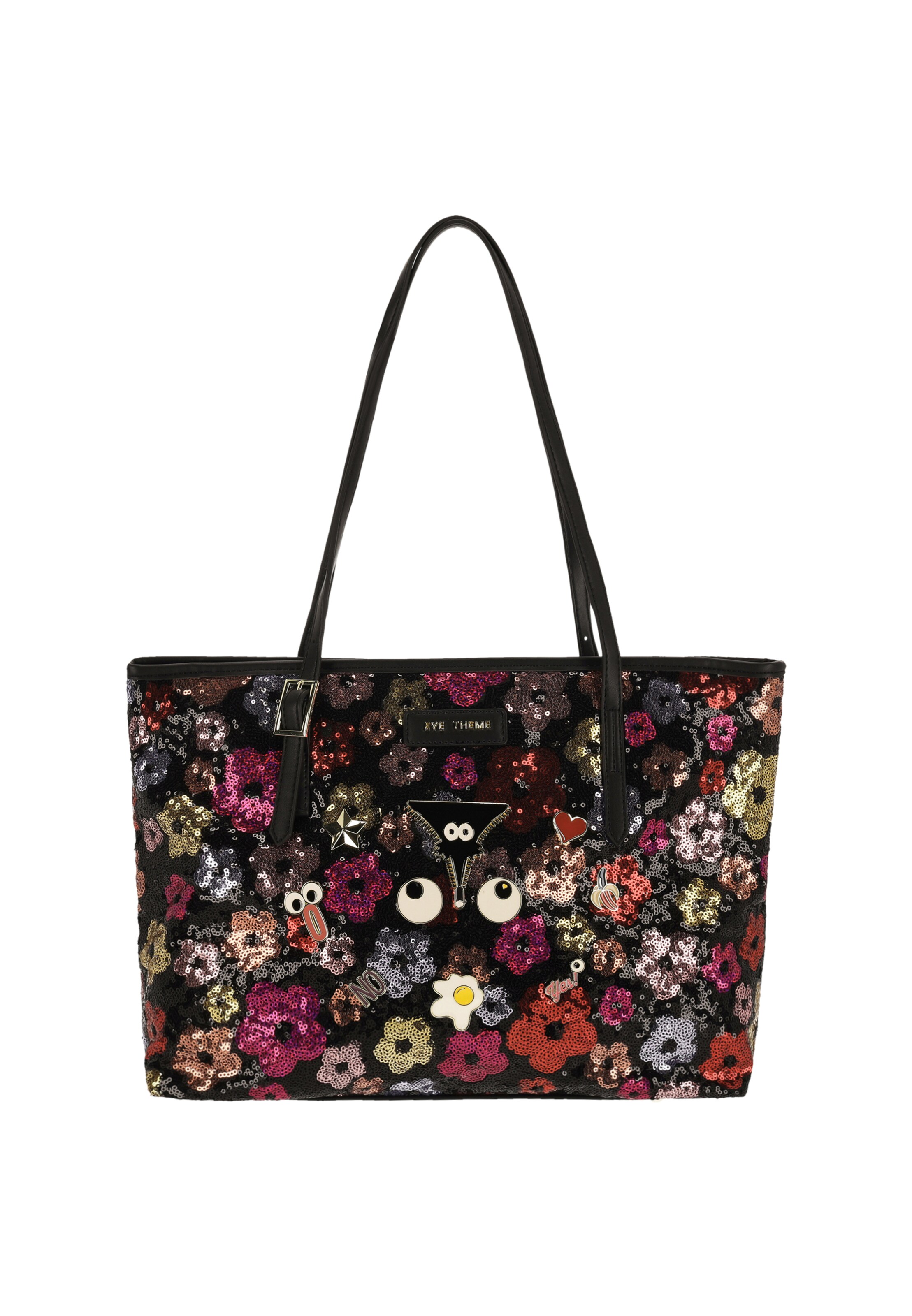 MYMO Shopper 'Pop Eyetheme' em ouro / rosa / vermelho / preto, Vista do artigo