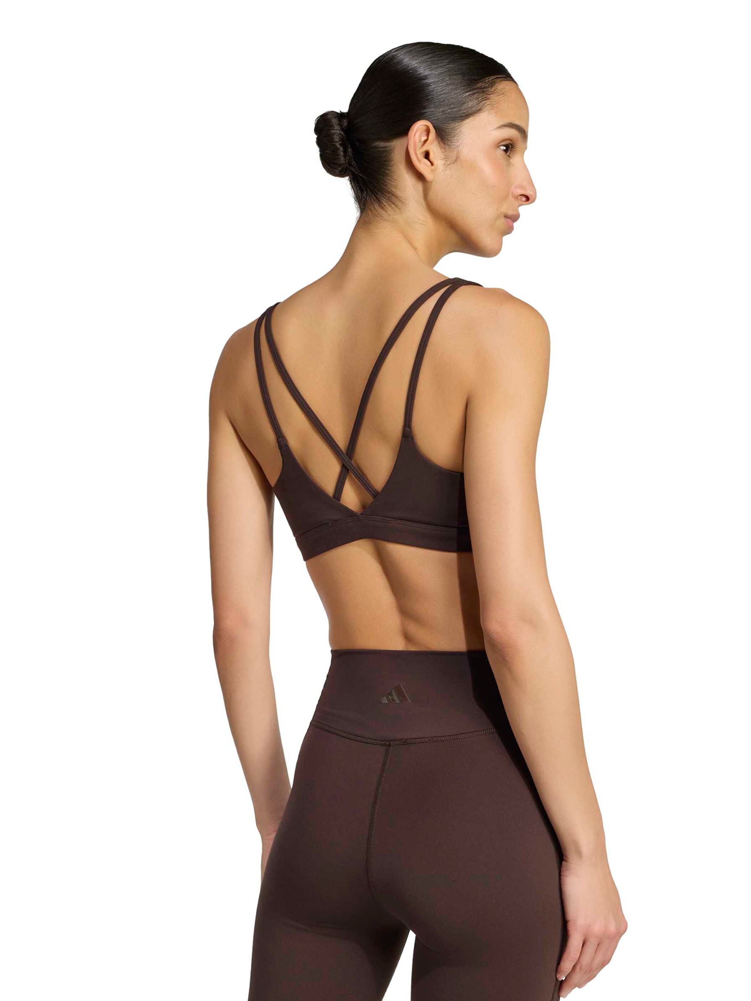 ADIDAS PERFORMANCE Bustier Sports-BH 'ALL ME ESS' i brun