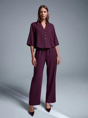 Dilvin Wide Leg Hose in Lila: Vorderseite