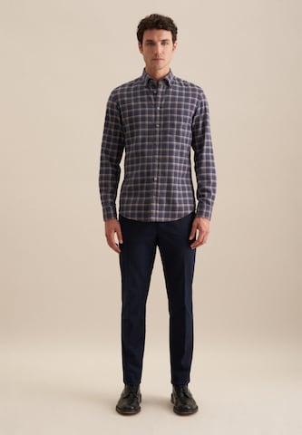 SEIDENSTICKER Slim fit Overhemd 'Schwarze Rose' in Blauw