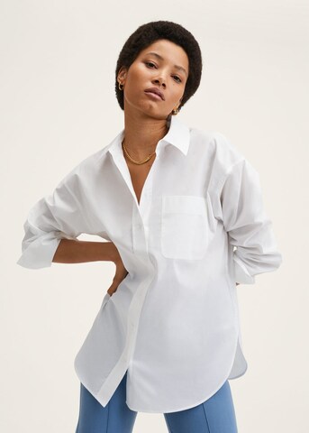 MANGO Blouse in White: front