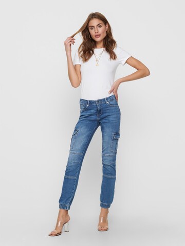 Effilé Jeans cargo 'Missouri' ONLY en bleu