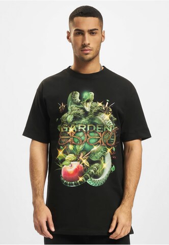 Mister Tee Shirt 'Garden Of Eden' in Zwart: voorkant