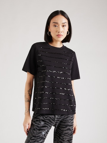 s.Oliver BLACK LABEL T-shirt i svart: framsida