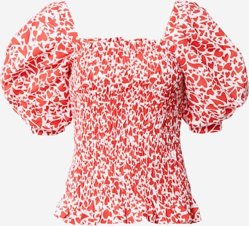 A-VIEW Blouse 'Rikka' in Rood: voorkant
