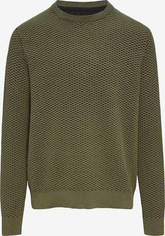 Pull-over QS en vert : devant