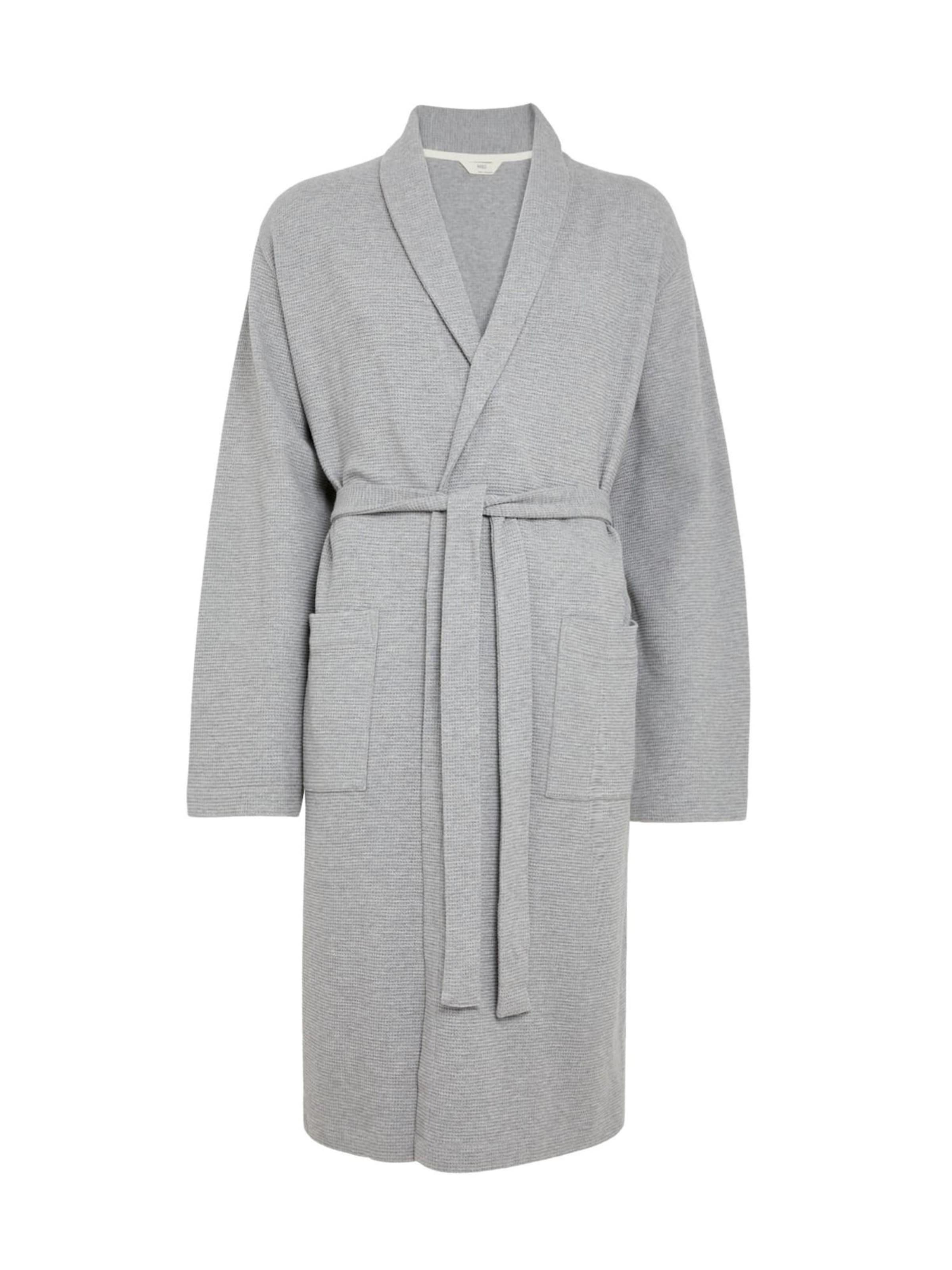 Peignoir long Marks & Spencer en gris : devant