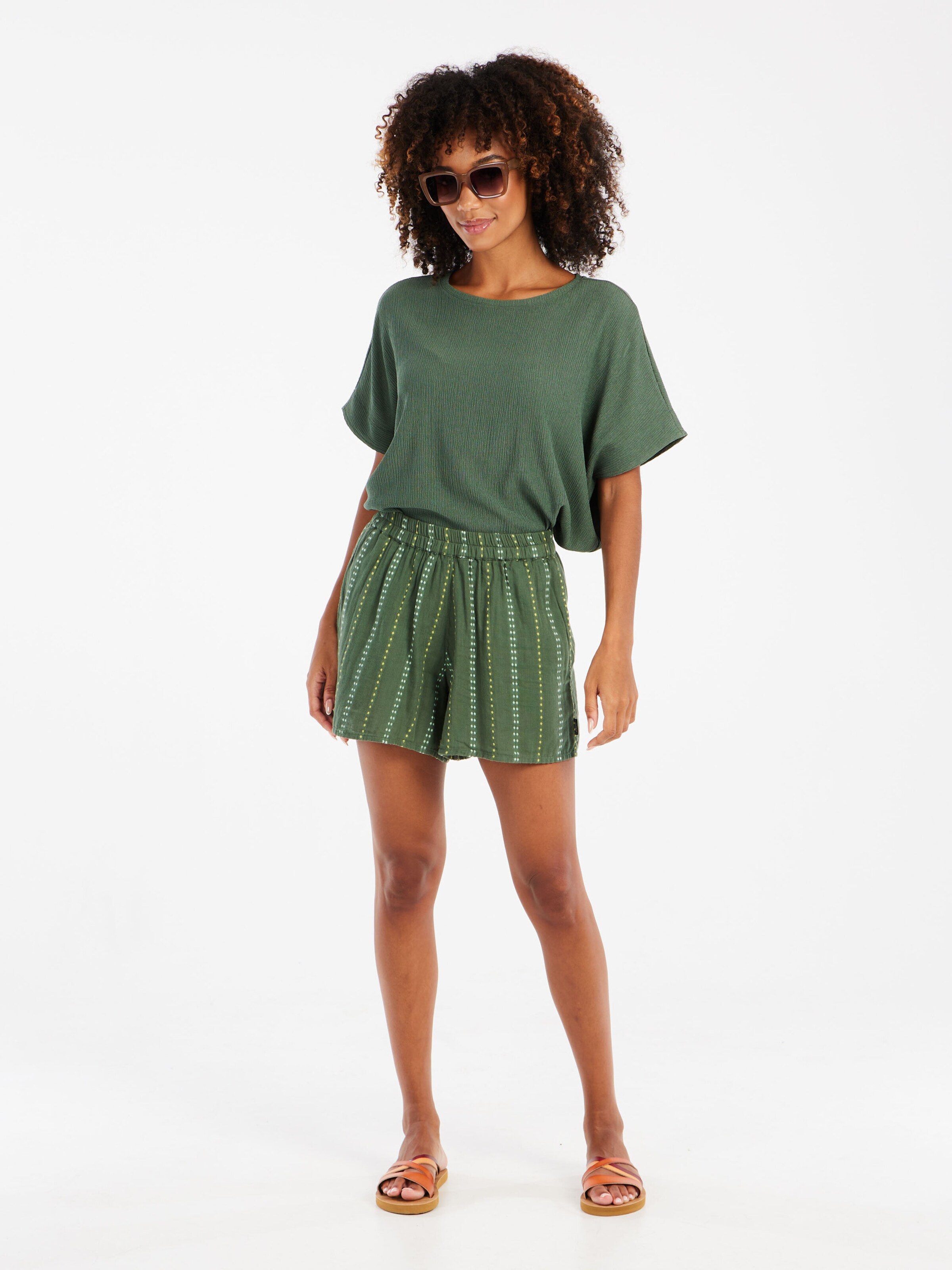 PROTEST Loose fit Pants 'PRTBanis' in Green: front
