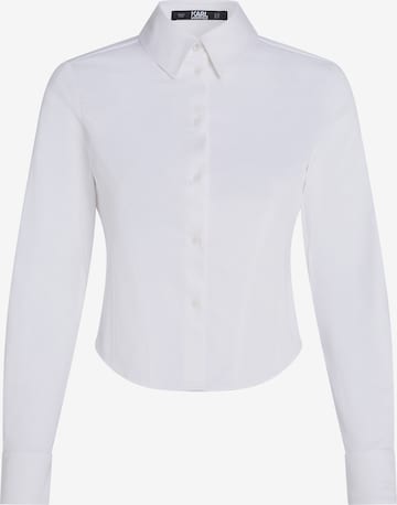 Karl Lagerfeld - Blusa em branco: frente