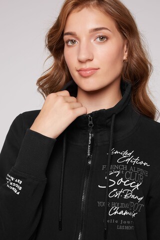 Soccx Sweatjacke in Schwarz