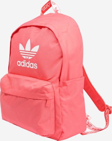 ADIDAS ORIGINALS Backpack 'Adicolor' in Pink: front