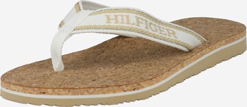 TOMMY HILFIGER Teenslipper in Wit: voorkant