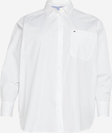 Tommy Hilfiger Curve Bluse i hvid: forside