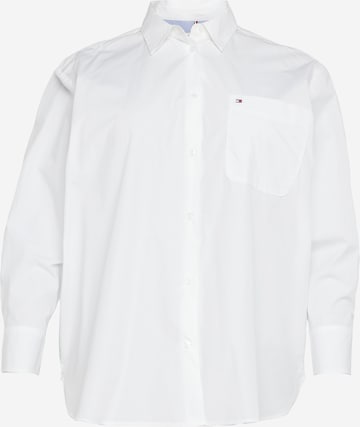 Camicia da donna di Tommy Hilfiger Curve in bianco: frontale