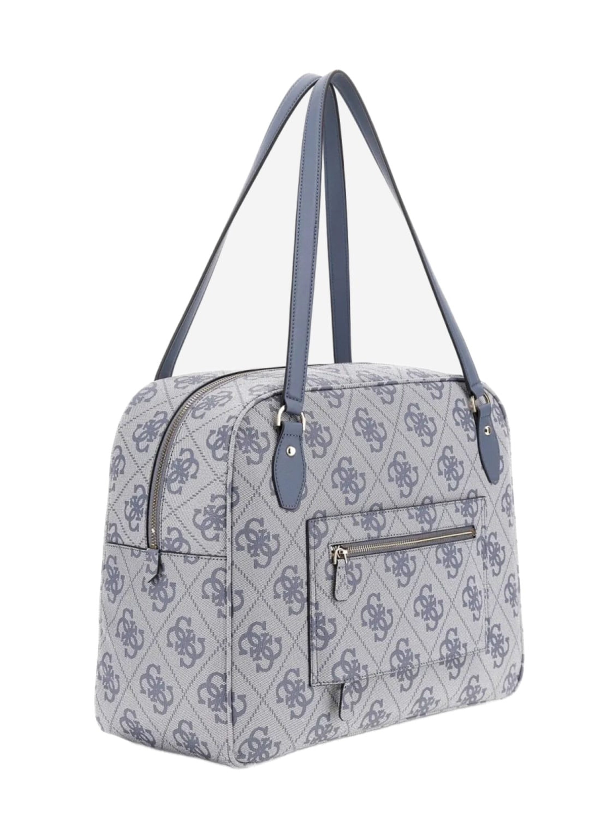 juoda GUESS Rankinė 'Guess Sac Voyage Berta Toiletry Train Slate Logo'