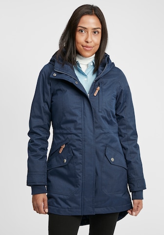 Oxmo Between-Season Jacket 'Bella' in Blue: front