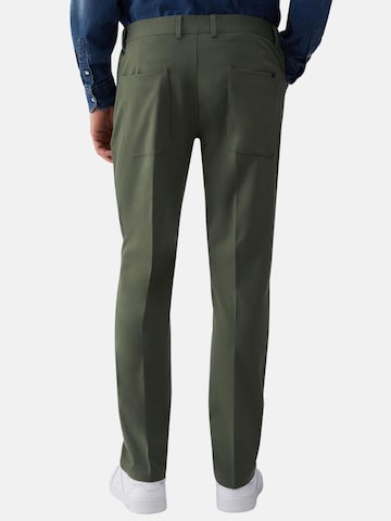 Coupe slim Pantalon 'LIU JO UOMO PANTALONE JERSEY PANTALONE' Liu Jo en vert