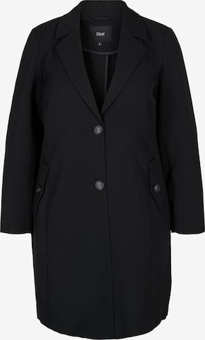 ZizziPrijelazni kaput 'MSAVANNA' - crna boja: prednji dio