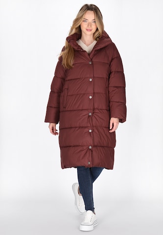 DreiMaster Maritim Wintermantel in Rood: voorkant