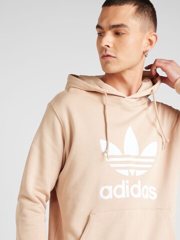 ADIDAS ORIGINALS Свитшот 'Adicolor Classics Trefoil' в Бежевый