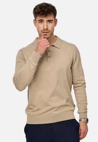 INDICODE JEANS Sweater 'Chips' in Beige