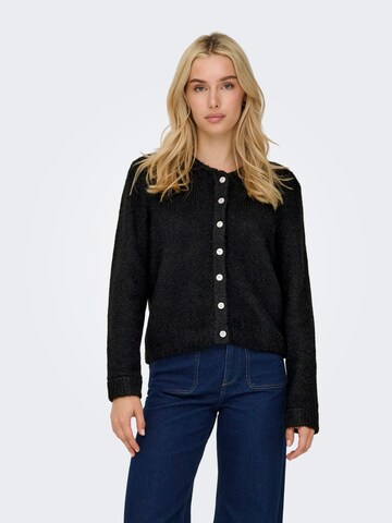ONLY Gebreid vest 'maggie' in Zwart: voorkant