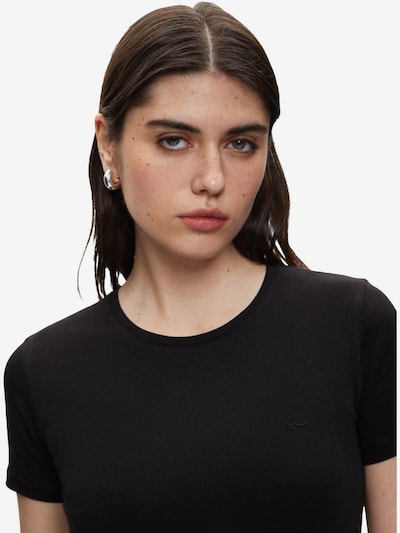 LTB Jeans Camiseta 'LTB Jeans Damen Stretch-T-Shirt mit Rundhalsausschnitt' en XL en negro, Vista del producto