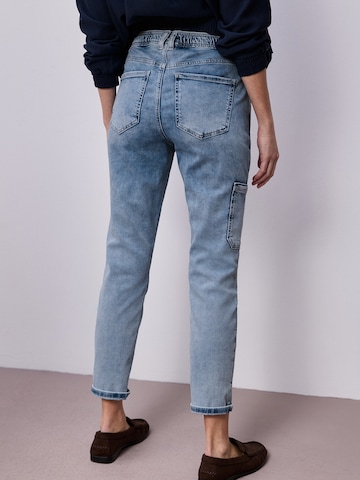 STREET ONE Slimfit Τζιν cargo 'Charlie' σε μπλε