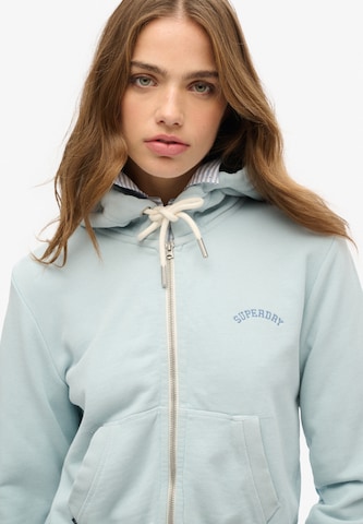 Superdry Sweatvest 'Essential' in Blauw