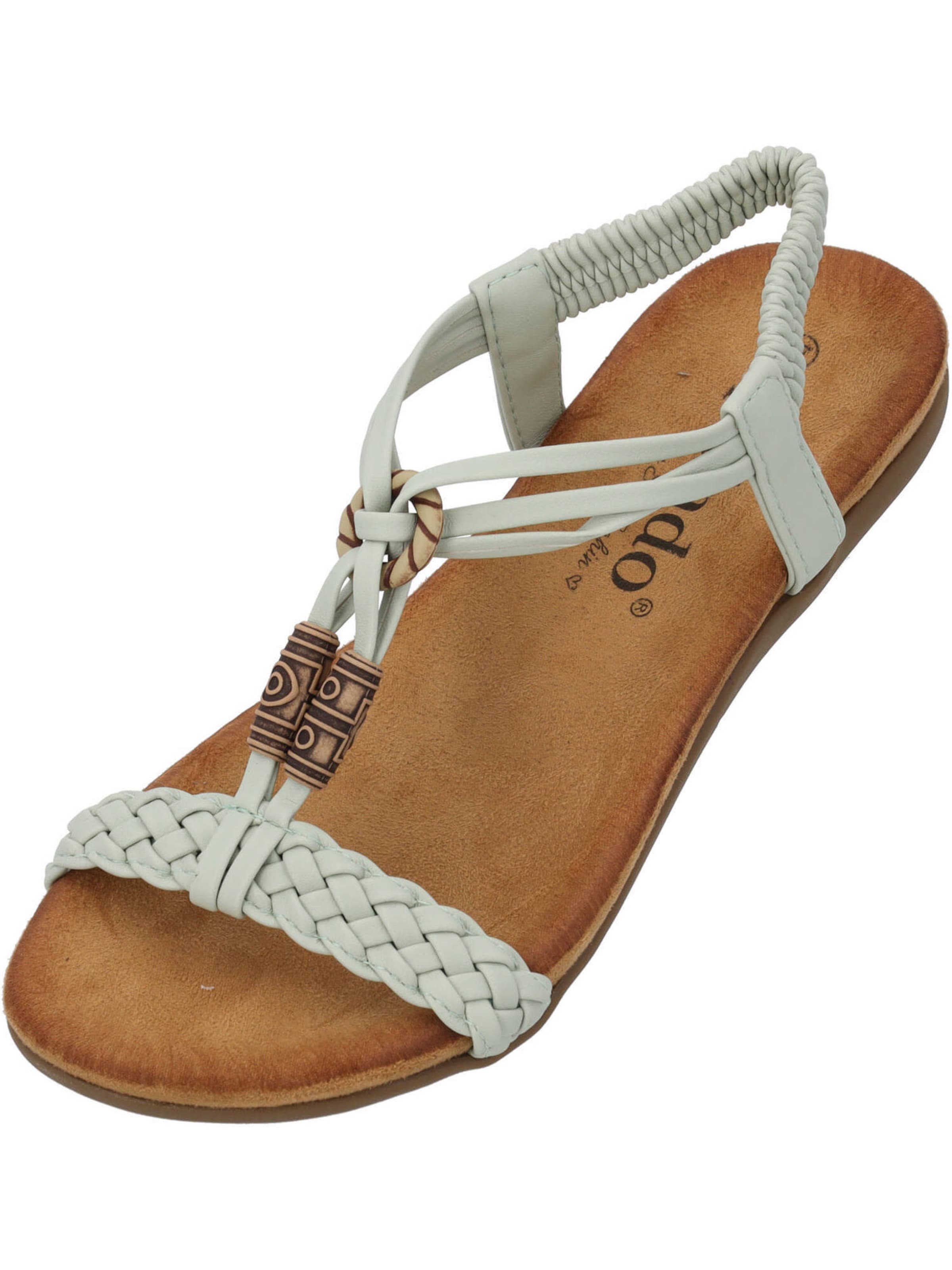 Palado by Sila Sahin Sandaal 'Ereshi' in Groen: voorkant