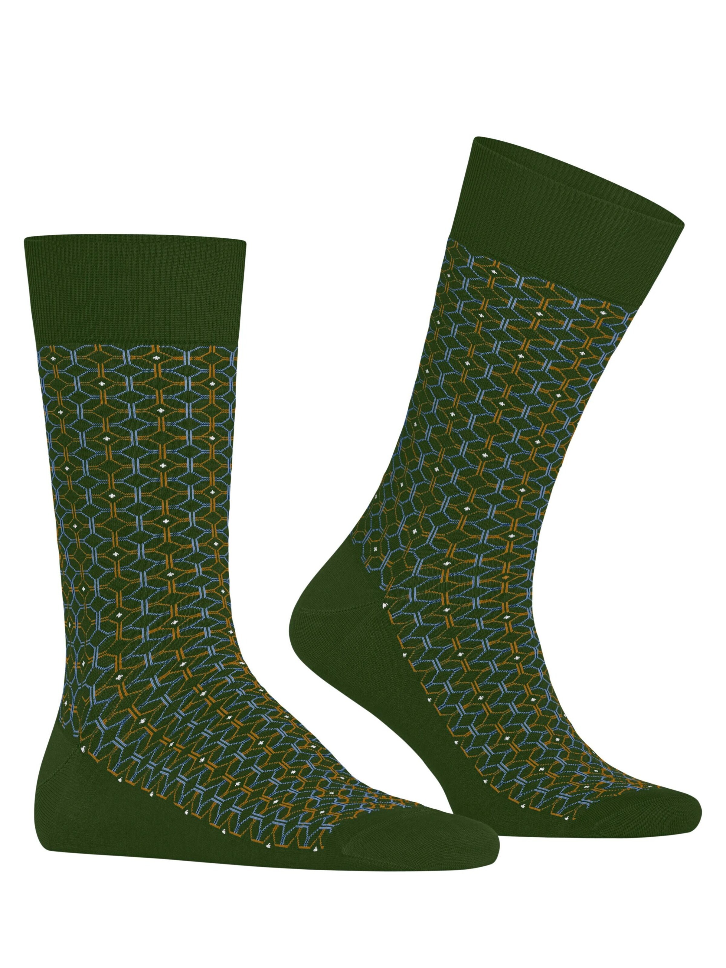 BURLINGTON Socken 'Tie'‌‌‌‌‌‌‌ in Grün