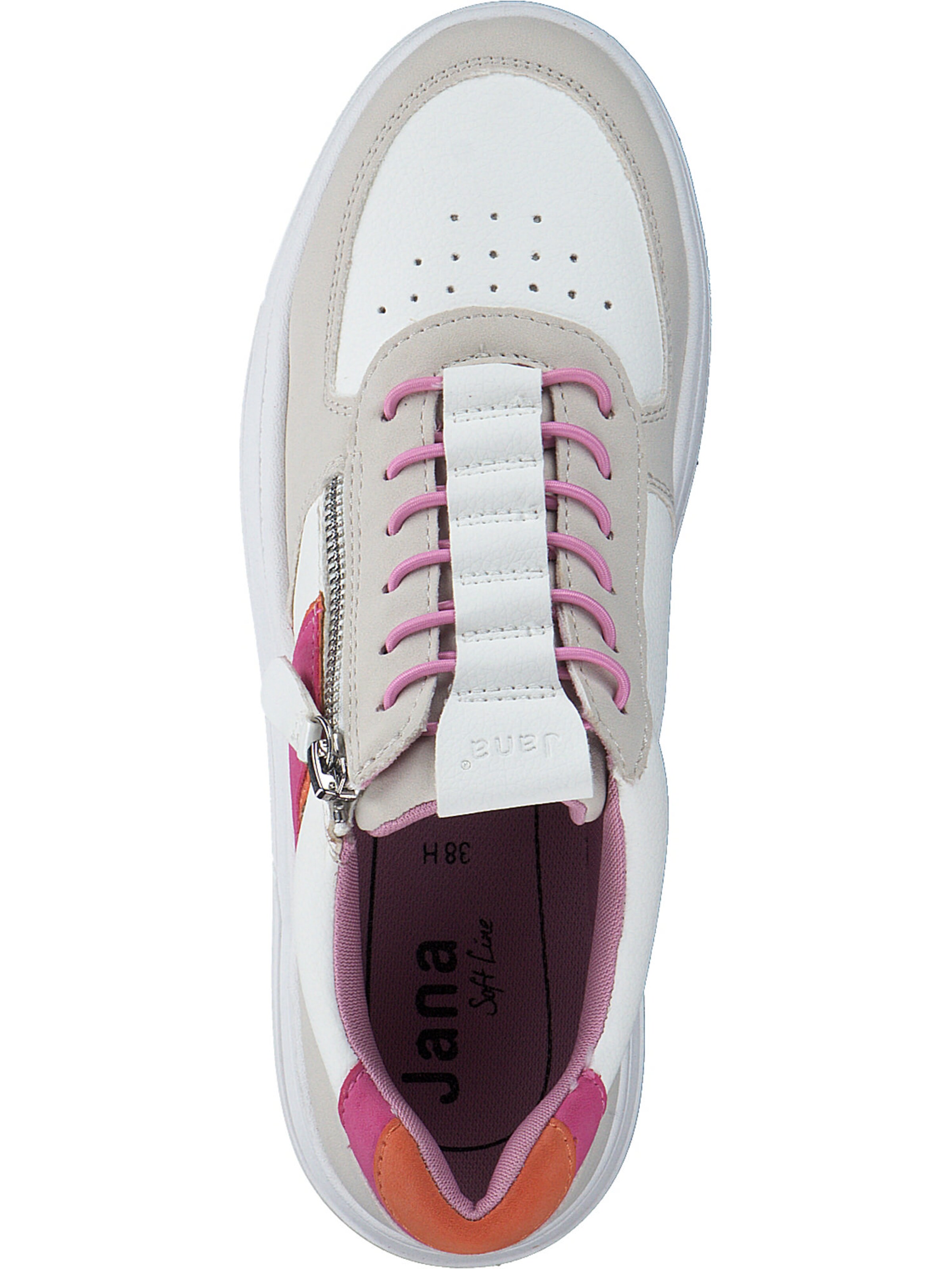 Chaussure à lacets '23785' JANA en blanc