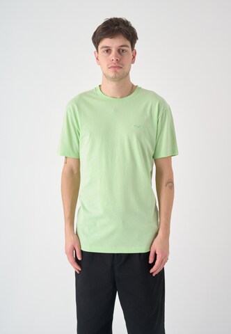 Cleptomanicx T-Shirt 'Ligull' in Grün: predná strana