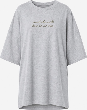 Worldclassca Oversized Shirt in Grey: front