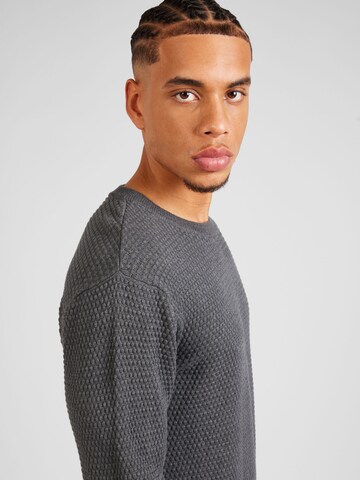 KnowledgeCotton Apparel Sweater 'VAGN' in Grey