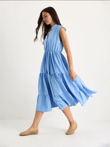 Bianco Lucci Jurk in Blauw