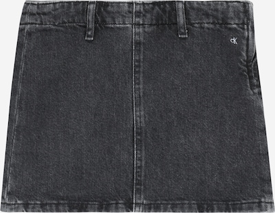 Calvin Klein Jeans Nederdel i sort / black denim / hvid, Produktvisning