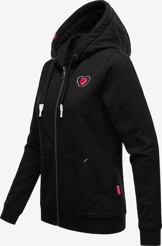 NAVAHOO Sweatjacke 'Cremetörtchen' in Schwarz