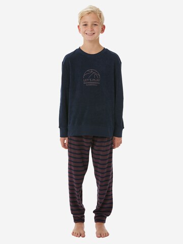 Pyjama ' Nightwear ' SCHIESSER en bleu : devant
