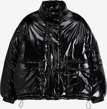 Bershka Between-season jacket in Black: front